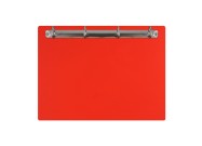 Magnetic ring binder clipboard A4 - landscape | Red