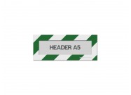 Magnetic window A5 headers (mixed colours) | Green / White