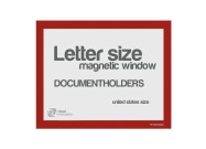 Magnetic windows Letter (US size) | Red