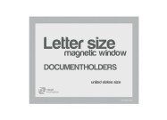 Magnetic windows Letter (US size) | Silver-gray