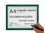 Magnetic window including cut out