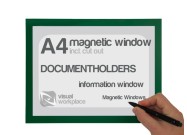 Magnetic window including cut out