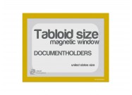 Magnetic windows Tabloid incl. cut out (US size) | Yellow