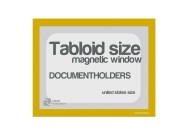 Magnetic windows Tabloid incl. cut out (US size) | Yellow