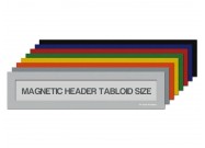 Magnetic header tabloid size