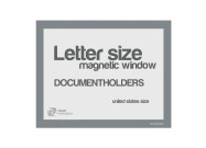 Magnetic windows Letter (US size) | Gray