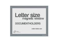 Magnetic windows Letter (US size) | Gray