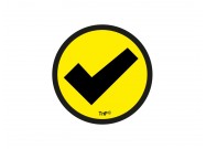 Check magnet 5cm | Yellow