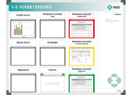 5S workplace improvement board 120x150cm