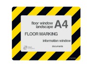 Floorwindows A4 (set) | Zwart / Geel