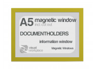 Magnetic window A5 (incl. cut out) | Yellow