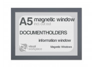 Magnetic window A5 (incl. cut out) | Gray