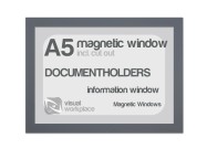 Magnetic window A5 (incl. cut out) | Gray