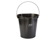 Vikan bucket (12 liter) | Black