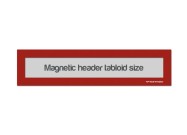 Magnetic Window Headers Tabloid (US size) | Red