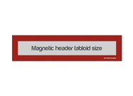 Magnetic Window Headers Tabloid (US size) | Red