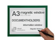 Magnetic document holder A3 including cut out