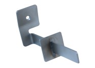 Stainless steel storage hook single with stop