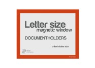 Magnetic windows Letter (US size) | Orange