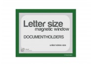Magnetic windows Letter incl. cut out (US size) | Green