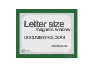 Magnetic windows Letter incl. cut out (US size) | Green