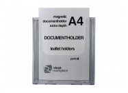 Magnetic document holder A4 extra deep