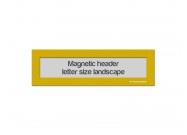 Magnetic window header letter landscape (US size) | Yellow