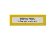 Magnetic window header letter landscape (US size) | Yellow