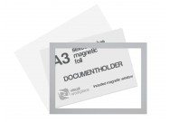 Selfadhesive magnetic foil A3 (incl. magnetic window) | Silver-gray