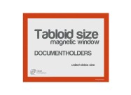 Magnetic windows Tabloid (US size) | Orange