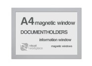 Magnetic window A4 light grey