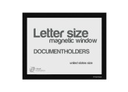 Magnetic windows Letter (US size) | Black