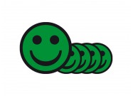Magnetic smileys 5cm | Green