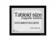Magnetic windows Tabloid incl. cut out (US size) | Black