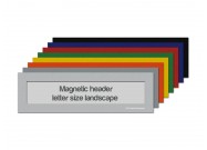 Magnetic header letter size