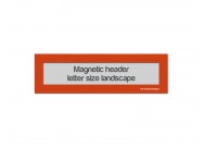 Magnetic window header letter landscape (US size) | Orange