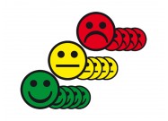 Magnetic smileys 5cm all colours