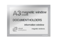 Magnetic Window A3 erasable | Silver-gray