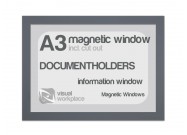 Magnetic windows A3 (incl. cut out) | Gray