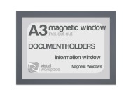 Magnetic windows A3 (incl. cut out) | Gray