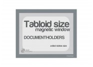 Magnetic windows Tabloid incl. cut out (US size) | Gray