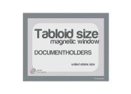 Magnetic windows Tabloid incl. cut out (US size) | Gray