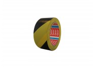 Floor marking tape (striped) | Zwart / Geel