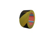 Floor marking tape (striped) | Zwart / Geel