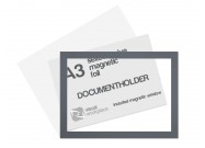 Selfadhesive magnetic foil A3 (incl. magnetic window) | Gray