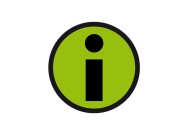 Info magnet 5cm  | Green