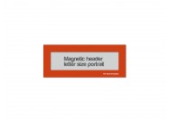 Magnetic window header letter portrait (US size) | Orange