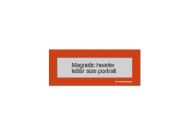 Magnetic window header letter portrait (US size) | Orange