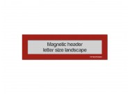 Magnetic window header letter landscape (US size) | Red