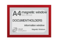 Magnetic windows A4 (incl. cut out) | Red